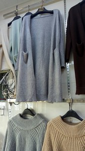 Cardigan da <span class=keywords><strong>Donna</strong></span> in Maglia Taglie Forti Autunno Inverno Ampio Lungo Spesso con Tasche e Motivo Traspirante in Viscosa all'Ingrosso - Product Image 6