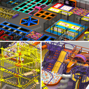 Rish - Equipo de Entretenimiento de Alta Capacidad y Calidad, Centro de Juegos Personalizado para Sótanos, Parque Infantil Interior Completo, Parque de Trampolines para Niños - Product Image 4