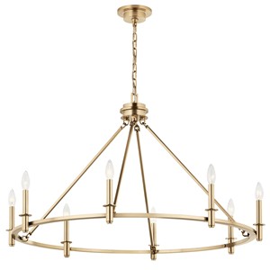Lámpara de Araña Moderna de Metal Dorado para Comedor, Sala de Estar, Estilo 8 Velas, Luces para Interiores, Hogar, Restaurante, Hotel, Uso con Corriente Alterna - Product Image 1