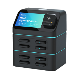 Sharing-Powerbank-Verleihstation mit 8 Fächern <span class=keywords><strong>HeyCharge</strong></span> Marken-Verkaufsautomat mit Bildschirm - Product Image 1