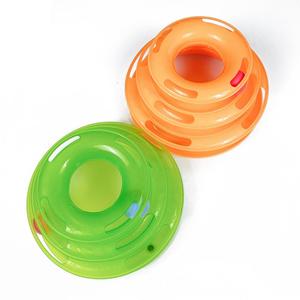 Jouets pour animaux de compagnie écologiques et amusants : Disque de jeu interactif Crazy Ball, Plateau tournant ludique pour chats - Product Image 2