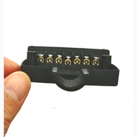 OEM Usine Directement 24V 12V 7 Pin Way Convertisseur Électrique Camion Plat Remorque Connecteur Plug to 7 Way Flat socket