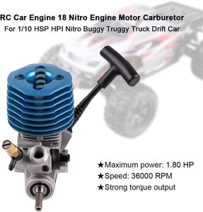 Động cơ SH18, động cơ SH 18, 36000 vòng/phút, 2.74cc, có cần khởi động bằng tay, khởi động giật cho xe buggy, xe truggy, xe tải, xe hơi tỷ lệ 1/10 HSP - Product Image 6