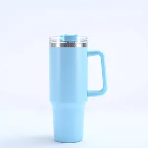 Low Moq Black 17oz Tea Tumbler Infuser - Double Wall Glass 40oz Travel Mug With Handle