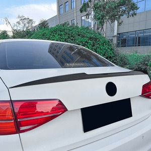 Alerón trasero Volkswagen con textura de fibra de carbono, labio de maletero de ABS para modelos Jetta MK6 2011-2018 M4 - Product Image 2