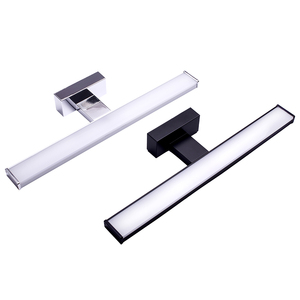 Specchio da Bagno con Illuminazione LED, Applique da Parete in Alluminio, Stile Hollywood con Cristalli - Product Image 2