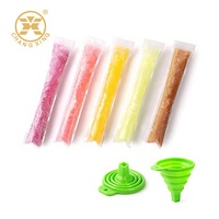 Sac plastique à dos imprimé personnalisé, fermeture thermique, 50 pièces, pour paquets de crème glacée