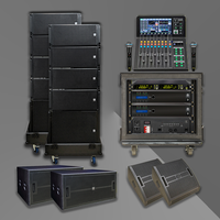 Système de sonorisation Line Array extérieur passif étanche LS3 KSL 8+2+2+2 580W/700W avec connectivité Speakon, boîtier en bois, garantie 3 ans