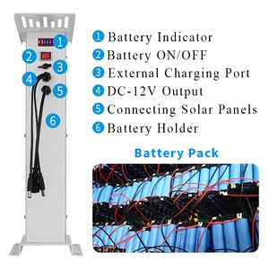 Hkn 40 Wát 12V năng lượng mặt trời cung cấp điện cho 4.0MP <span class=keywords><strong>Speed</strong></span> Dome Bullet IP PTZ an ninh CCTV Camera - Product Image 6