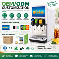 Machine à boissons gazeuses commerciale OEM ODM à 3 robinets, distributeur de soda pour les magasins de proximité