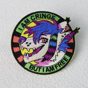 Custom Embroidered Patches Heat <strong>Transfer</strong> 3D Woven Fabric 100% <strong>Embroidery</strong> Patch Customized Sew Iron on Patches for Clothing - Product Image 2