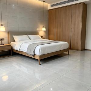 Carrelage mural en céramique gris aspect béton brillant de haute qualité 300x600mm à grain continu pour crédence de cuisine moderne - Product Image 2