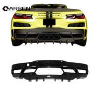 Kit carrosserie en fibre de carbone sèche, diffuseur arrière léger, kit aérodynamique compatible avec Chevrolet Corvette C8