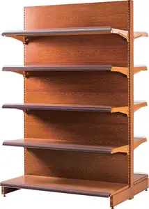 Multifunctional Wooden Supermarket Display Shelf
