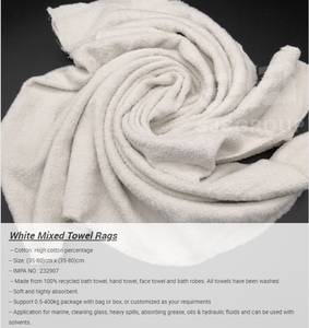 CheapぼろIndustrial Usage Cleaning <span class=keywords><strong>Face</strong></span> Towel Used White Cotton Rags - Product Image 3