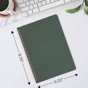 <b>A3</b> Hardcover Spiral Address Book Lined <b>Paper</b> Smooth Durable High Quality Leather Cover Various Colors Journaling Available 80 - Product Image 1