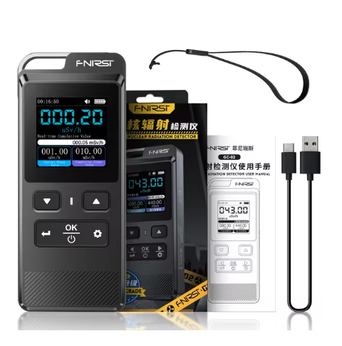 FNIRSI GC-02 Personal Dosimeter New Nuclear Radiation Detector and Xray/Yray Radioactivity Tester Marble Geiger Counter