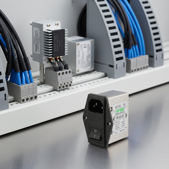 High Quality VIIP VIP1-1A 6A Single Phase Power Line Noise Filter RFI Shielding