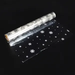 Rollo de papel de envoltura de celofán transparente, película para regalo y embalaje de flores, Material decorativo a prueba de polvo