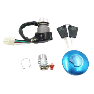 Manchons de verrouillage de remplacement en acier inoxydable et plastique de haute qualité, 9 voies, 10 ampères, avec fils de connexion pour interrupteur de réservoir de carburant de <span class=keywords><strong>moto</strong></span> - Product Image 3