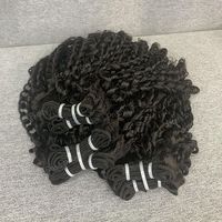 Mèches de Cheveux Humains Brésiliens Double Drawn Vierge à Cuticules Alignées, Boucles Funmi, Pixie, Œuf, Magiques/Bouncy