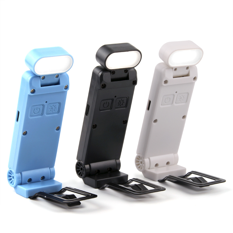 USB-зарядка складной книжный свет: Светодиодная лампа для чтения, закладка для защиты глаз