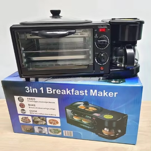 Máquina de <span class=keywords><strong>Desayuno</strong></span> Multifuncional 3 en 1 <span class=keywords><strong>con</strong></span> Horno, Sartén y Cafetera de Plástico para Uso Doméstico - Product Image 6