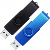 Großhandel 16GB USB 2.0 Metall-Flash-Laufwerk 2er-Pack Schwarz & Rot für PC/Laptop/Smart-TV/Auto Datenspeicherung