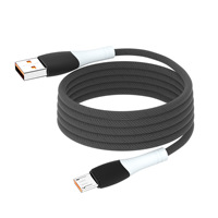 Pd27W/65W kabel Data pengisi daya, kepang cepat jaket nilon 3A untuk ponsel Apple dan Android 5V3A kabel pengisian cepat