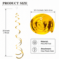 Jouet en spirale double queue en plastique en forme de dinosaure - Durable et étanche pour une utilisation en intérieur, pour adultes, sans piles, prix d'usine