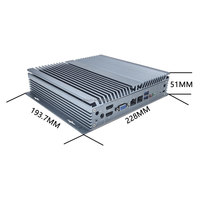 Ordinateur industriel sans ventilateur Domify en aluminium I3 I5 I7 Gen12 Gen13 2DDR4 2LAN 2COM 10USB 2HD-MI VGA WIFI6 Stock pour M.2/NVMe