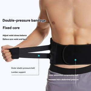 Cinturón de Soporte Lumbar Ajustable y Transpirable con Férulas de Acero, Soporte para la Espalda Baja, Alivio del Dolor por Hernia Discal, Rehabilitación, Unisex - Product Image 4