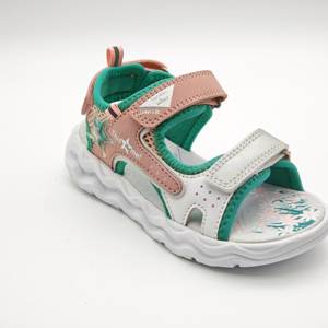Sandales d'été multicolores pour filles - <span class=keywords><strong>Velcro</strong></span> respirant, semelle souple antidérapante, bout ouvert, chaussures décontractées pour tout-petits - Product Image 5