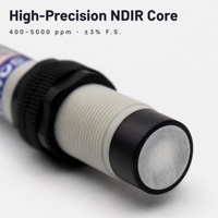 Wireless WiFi Ethernet CO2 Sensor with Temperature Humidity