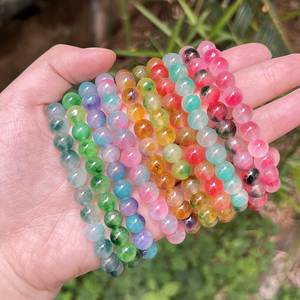 Pulsera de Piedra Natural con Cuentas de Vidrio Coloridas, Energía Reiki, Solución de Empaque Personalizado, Seguimiento en Tiempo Real - Product Image 2