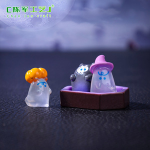 Chenjuns Cross-border New Halloween Zombie Taoist Doll, lindos accesorios decorativos Diy, Mini Micro-Paisaje pequeños adornos - Product Image 5