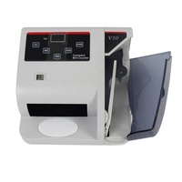 Compteur de Billets Portatif Multi-Devises V10, Machine à Compter l'Argent Détecteur de Faux Billets avec Batterie