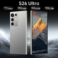 Smartphone 2025 S26 Ultra 5G de 7.3 Pulgadas, Desbloqueado, Doble SIM, 16GB+1TB de Almacenamiento, Pantalla LED Inteligente 4K, Compatible con LTE Dual