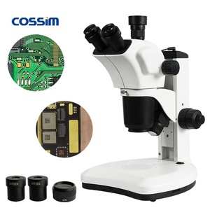 Microscopio Estéreo Electrónico Digital Óptico Trinocular TZW7063 con Zoom Continuo de 7X~<span class=keywords><strong>63X</strong></span>, Dos Luces LED y Pantalla LCD - Product Image 1