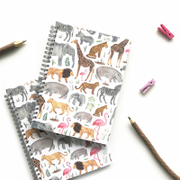 Carnet autocollant à spirale en PU, format A5/A4, personnalisable, avec logo imprimé, 100 feuilles, spirale durable pour le bureau et les réunions d'affaires