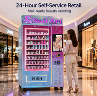 Distributeur automatique de cosmétiques et de produits de beauté pour ongles, sans personnel, pour centres commerciaux en Arabie Saoudite, avec écran tactile 21,5 pouces, 200-300