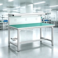 Banc de travail antistatique en profilé aluminium Weizhi, table d'assemblage pour atelier