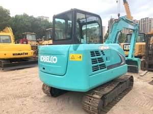 Excavatrice hydraulique sur chenilles Kobelco SK60 6 tonnes d'occasion du Japon, mini pelle d'occasion avec bulldozer - Product Image 6