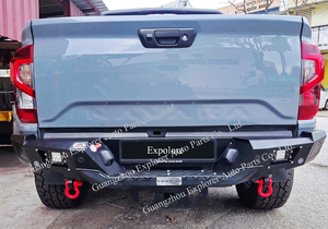 Hm กันชนหลังรถเหล็กสำหรับ Nissan <span class=keywords><strong>NAVARA</strong></span> NP300 2015-2022อุปกรณ์เสริมรับของ4X4พร้อมแถบกันชนไฟ LED สำหรับ NP300 - Product Image 6