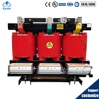 Transformateur de tension 100KVA 200KVA 10KV 20KV à 3 bobinages, sortie 400V, type sec en résine coulée pour bâtiments commerciaux et résidentiels