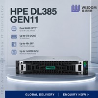 Servidor de Alto Rendimiento HPE ProLiant DL385 Gen11 2U, 2x AMD EPYC 9124, 128GB DDR5, 8SFF, Virtualización, Servidor de Rack para Centro de Datos