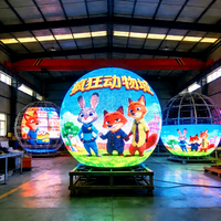 Pantalla LED Esférica a Todo Color con Forma de Globo, Personalizable de 360 Grados, 0.4m, 0.5m, 0.6m, 1m, 1.5m, 2m, 3m, para Escenarios, Eventos y Exhibiciones
