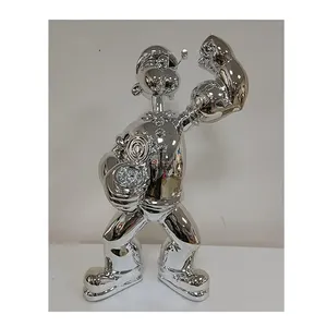 Statua di Popeye in Vetroresina Personalizzabile, Figura Artistica di Personaggio dei Cartoni Animati, Decorazione per Interni ed Esterni, Casa e Giardino - Product Image 1