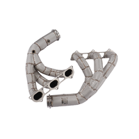 Colectores de escape de acero inoxidable con aislamiento para Porsche 991.1 991.2 GT3 3.8L 4.0L, diseño de carreras de longitud igualada, 100% compatibles