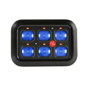 6 gang RGB bảng chuyển đổi với ON-OFF 12V dẫn chuyển đổi hộp điều khiển chuyển đổi bảng điều chỉnh chất lượng tốt - Product Image 2